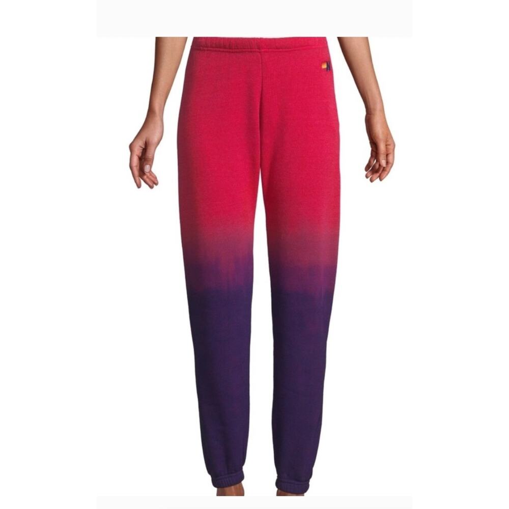 Aviator Nation Ombre Pink Purple Joggers Small